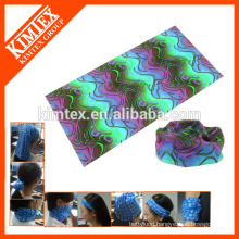 Multifunctional printed customized tube seamless elastic headwear